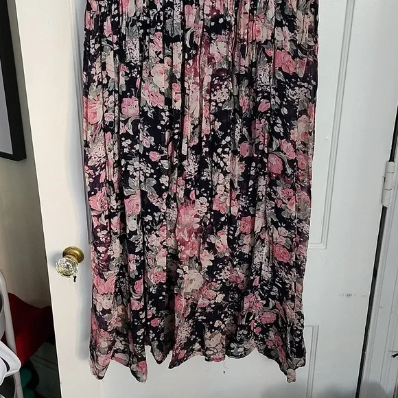 Papillon floral crinkle dress vintage from the 90s - Picture 11 of 14